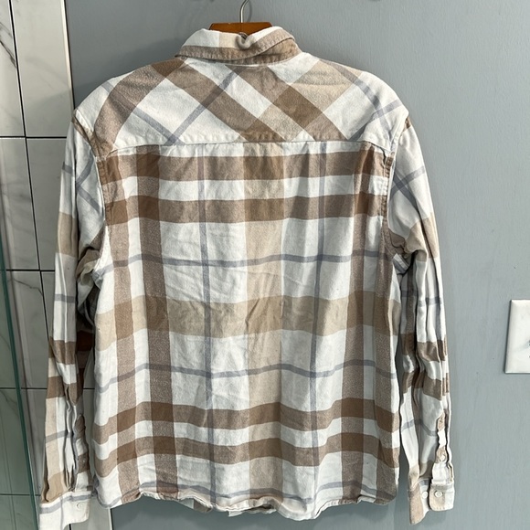 H&M Cream Colored Flannel In Size L - Picture 2 of 3